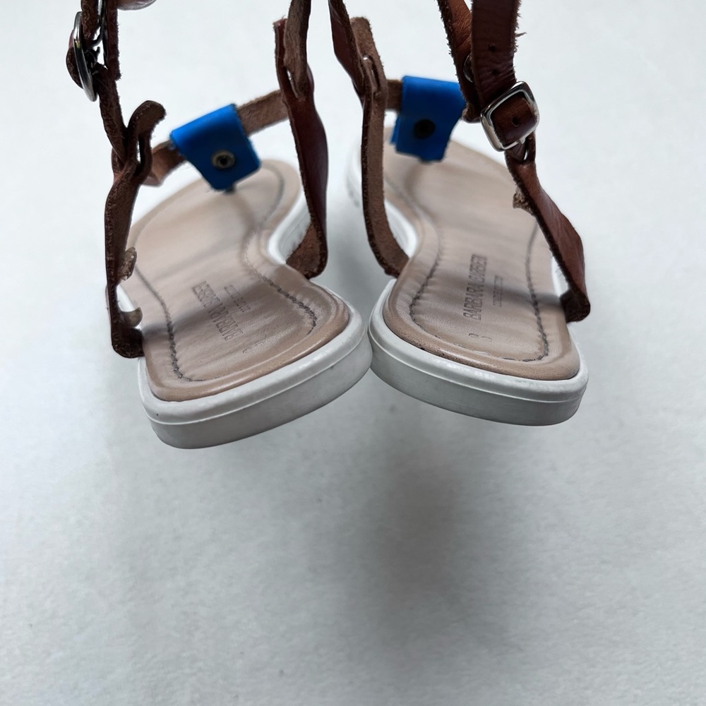 Barbra Barbieri Blue and Tan Sandals Size 9 - Picture 4 of 6